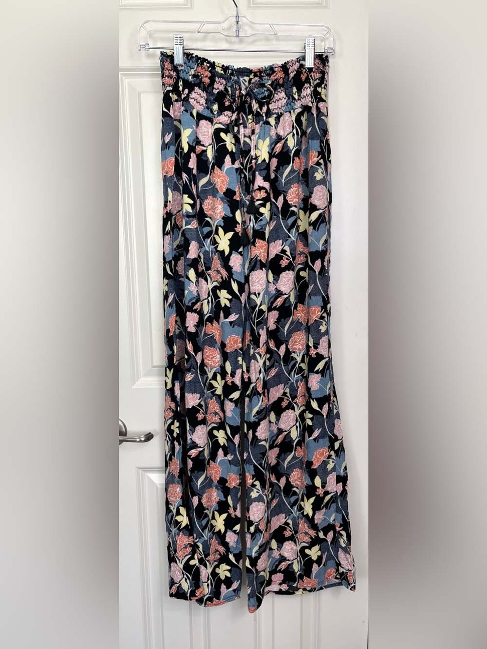 One 5 One Floral Print Wide Leg Pants